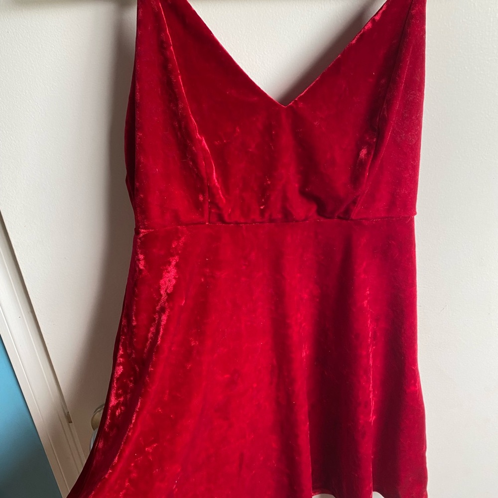 Red Velvet Dress